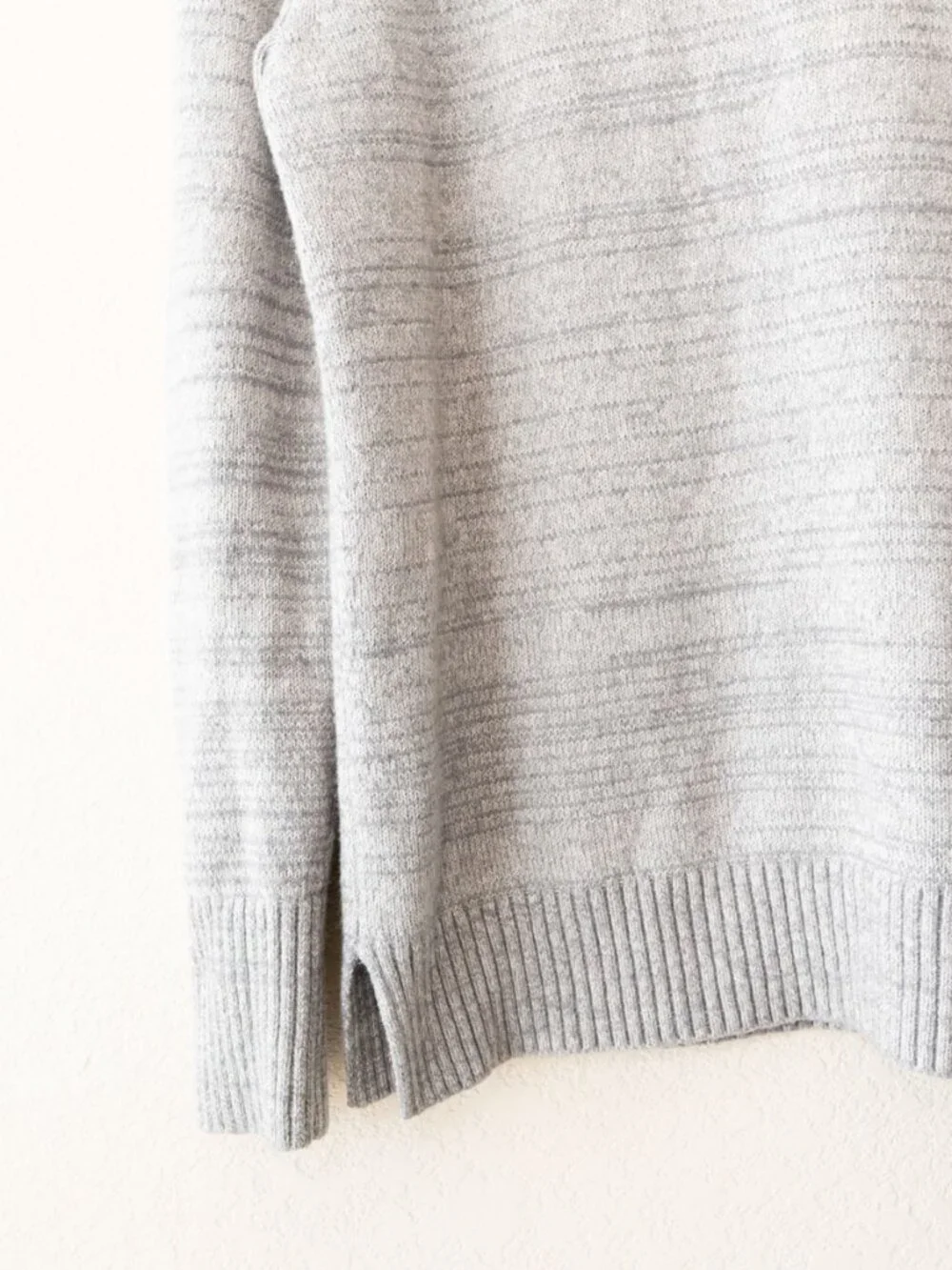 J Crew Mercantile Gray Turtleneck Sweater M Wool Blend Knit Cozy Winter